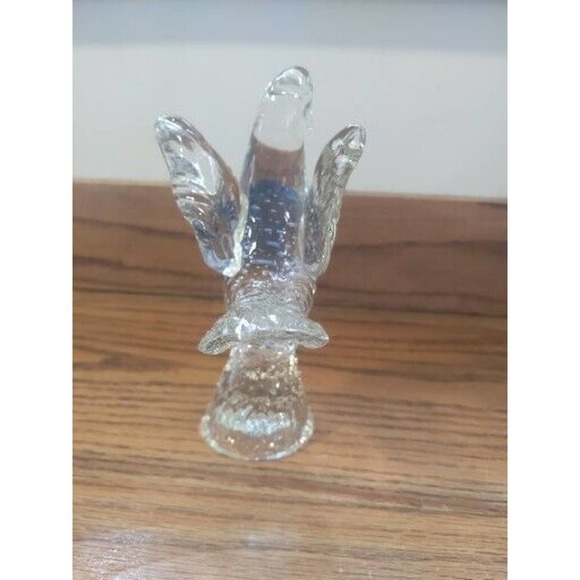 Murano Art Glass Dove Bird On Pinecone Vtg Controlled Bubbles Figure Sculpture - Picture 3 of 5